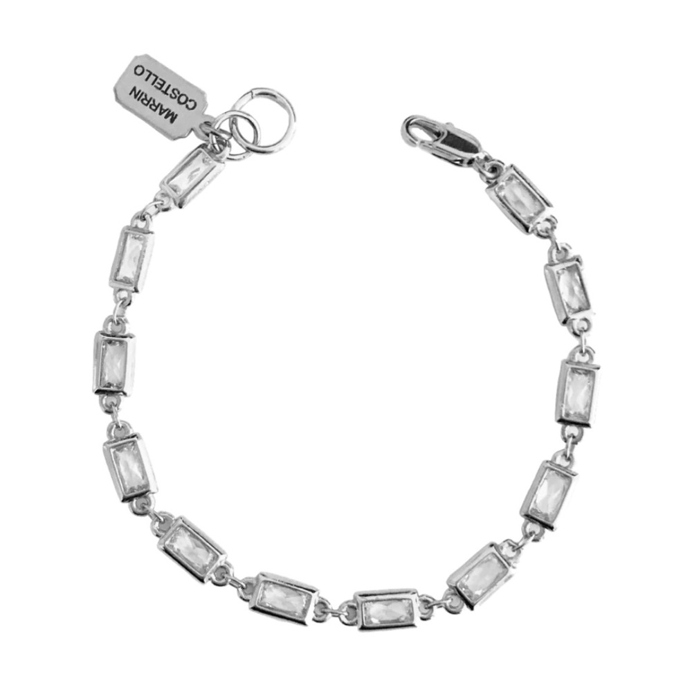 Marrin Costello Emerald Silver Bracelet